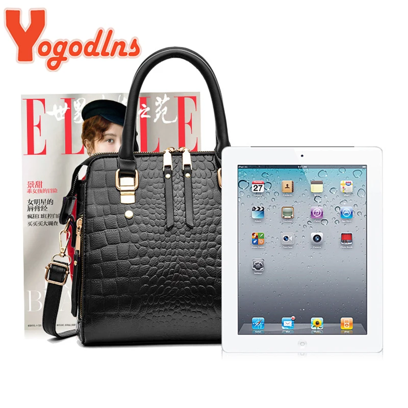 yogodlns luxury crocodile pattern handbag women winter new pu leather tassel shoulder bag brands design handle bag lady purse yogodlns luxury crocodile pattern handbag women winter new pu leather tassel shoulder bag brands design handle bag lady purse