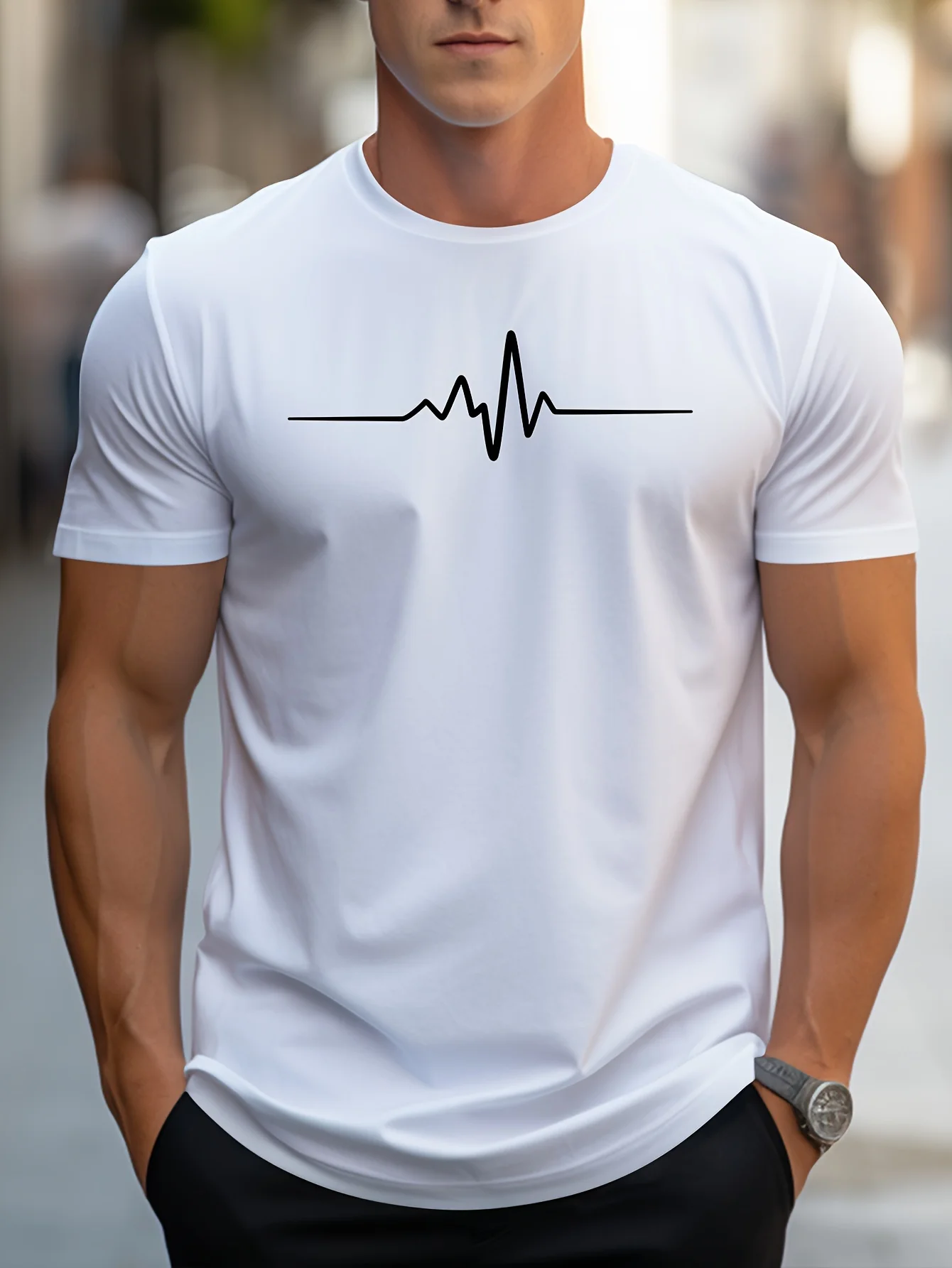 men's 100% cotton summer loose size creative graphic printed slim fit casual sports round neck short sleeved t shirt top men's 100% cotton summer loose size creative graphic printed slim fit casual sports round neck short sleeved t shirt top