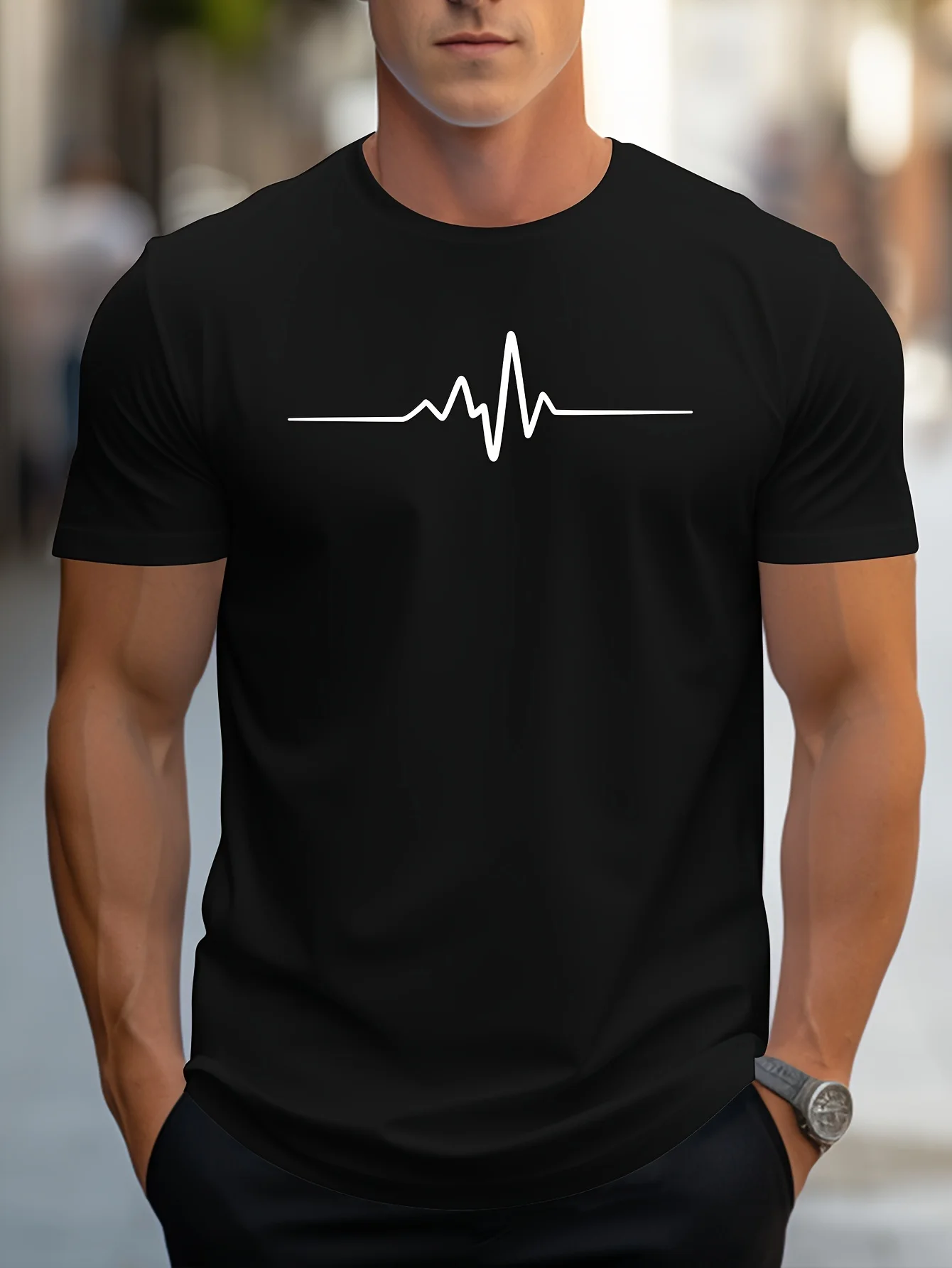 men's 100% cotton summer loose size creative graphic printed slim fit casual sports round neck short sleeved t shirt top men's 100% cotton summer loose size creative graphic printed slim fit casual sports round neck short sleeved t shirt top