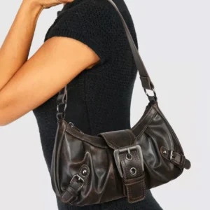 2024 spring hot selling maillard style retro style small bag spicy girl y2k wasteland style vintage leather shoulder armpit bag