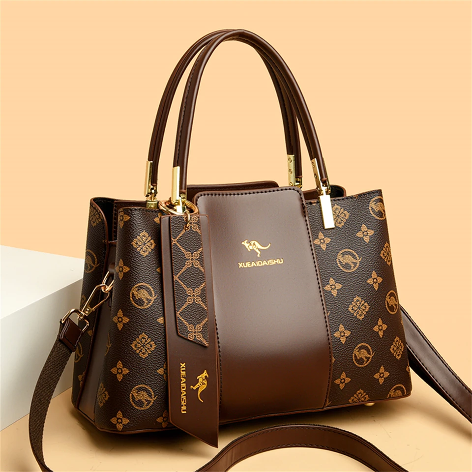 luxury handbag fashion print large capacity soft leather women shoulder crossbody bag leisure designer ladies purses and handbag luxury handbag fashion print large capacity soft leather women shoulder crossbody bag leisure designer ladies purses and handbag