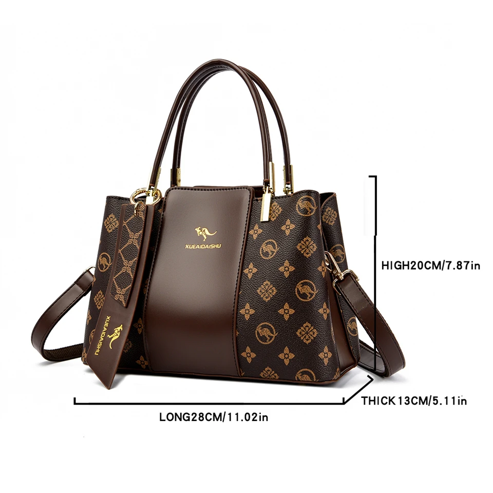 luxury handbag fashion print large capacity soft leather women shoulder crossbody bag leisure designer ladies purses and handbag luxury handbag fashion print large capacity soft leather women shoulder crossbody bag leisure designer ladies purses and handbag