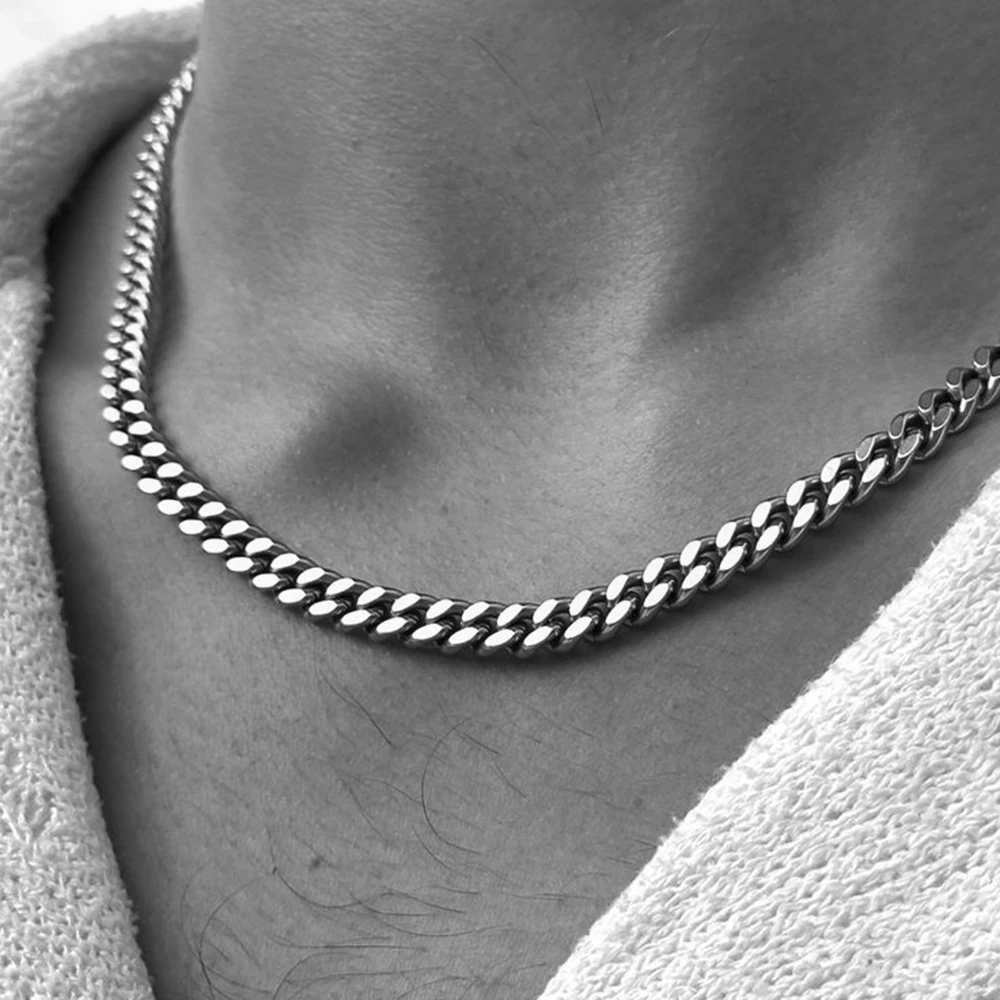 vnox 3/5/7/9mm thick cuban chain necklaces for men women,simple miami curb links collar,waterproof stainless steel unisex chain vnox 3/5/7/9mm thick cuban chain necklaces for men women,simple miami curb links collar,waterproof stainless steel unisex chain