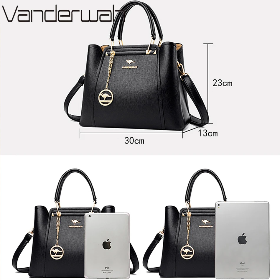 2024 luxury women designer 3 layers shoulder crossbody sac ladies large capacity leather handbags shopper brand messenger totes 2024 luxury women designer 3 layers shoulder crossbody sac ladies large capacity leather handbags shopper brand messenger totes
