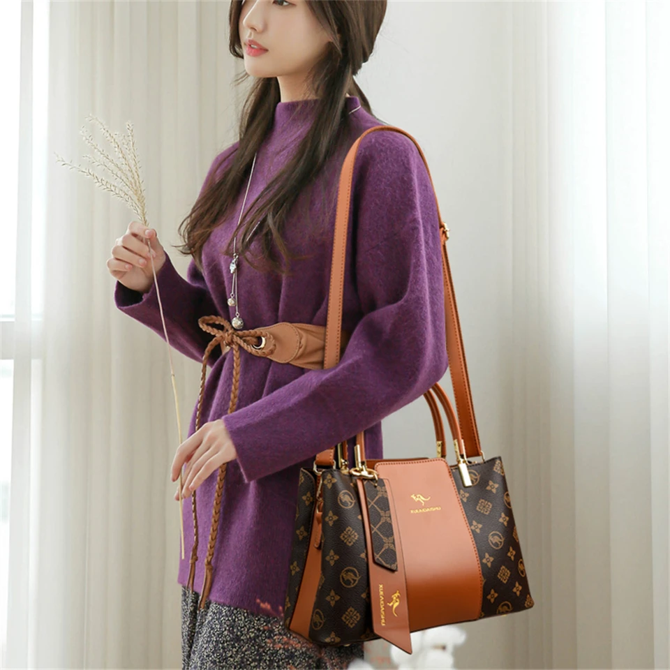luxury handbag fashion print large capacity soft leather women shoulder crossbody bag leisure designer ladies purses and handbag luxury handbag fashion print large capacity soft leather women shoulder crossbody bag leisure designer ladies purses and handbag