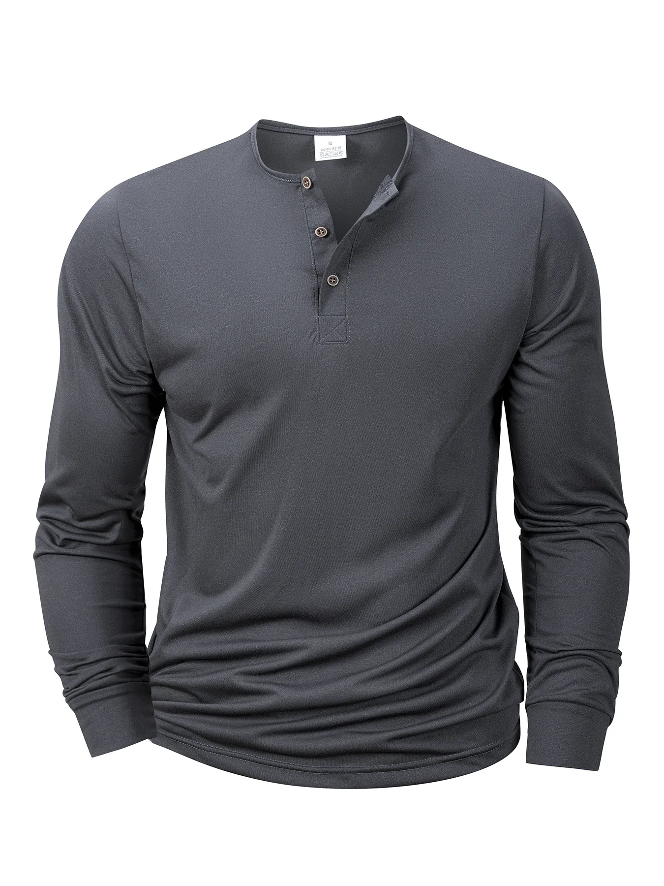 men's long sleeved henley neck t shirt slim fit bottoming shirt fitness tops tees button neck casual cozy tshirt men's long sleeved henley neck t shirt slim fit bottoming shirt fitness tops tees button neck casual cozy tshirt