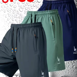 top quality summer sports shorts men new comfortable elastic waist clothing male breathable short trousers