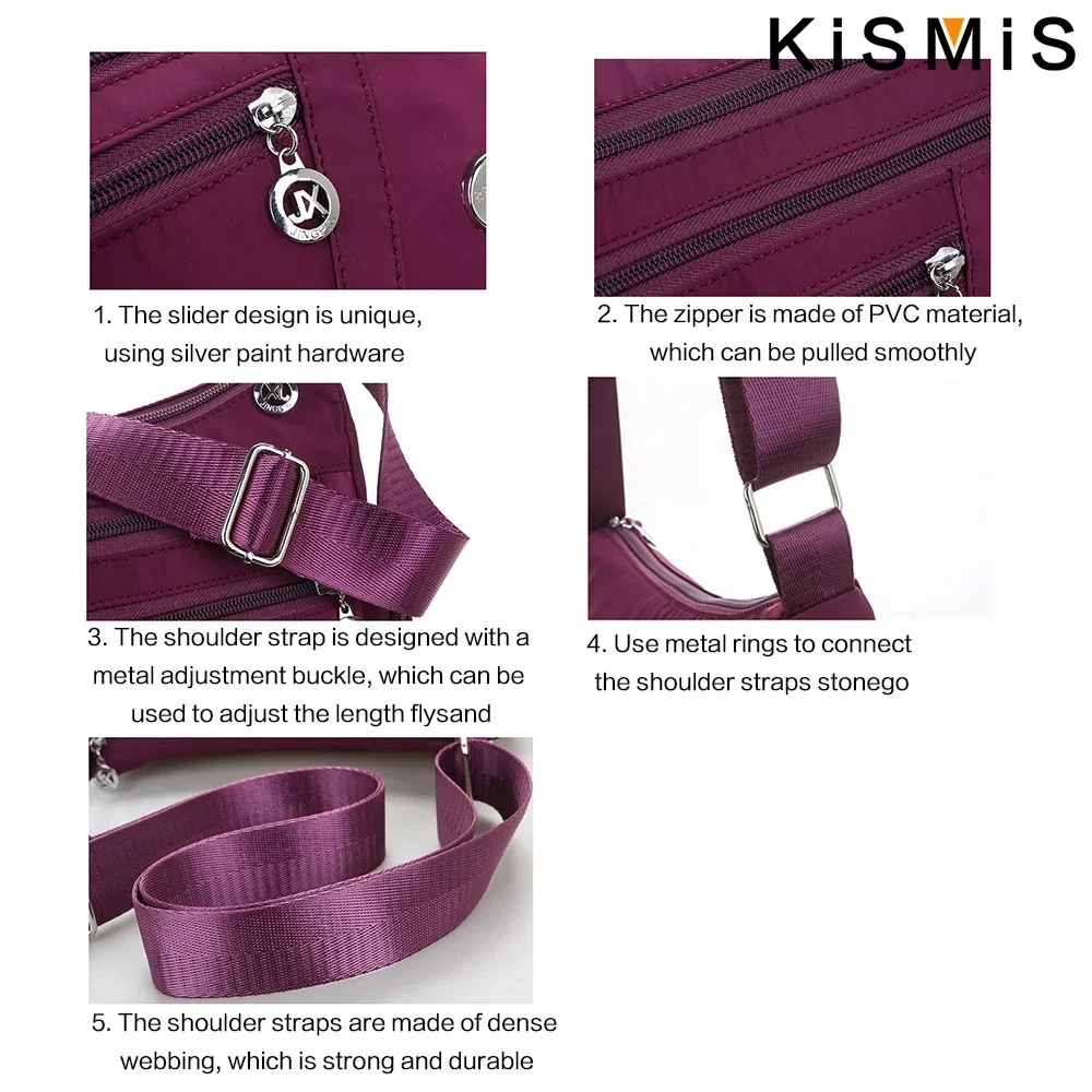fashion women waterproof crossbody bag casual single shoulder handbag messenger bag oxford material fashion women waterproof crossbody bag casual single shoulder handbag messenger bag oxford material